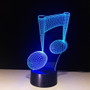 3D Music Note Designed Night Lamps