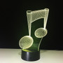 3D Music Note Designed Night Lamps