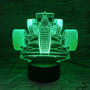 3D Formula 1 Car Designed Night Lamps