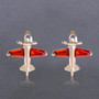 Cute Colourful Airplane Shape Earrings