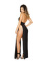 Women's Maxi Length Halter Neck Dress with High Slits