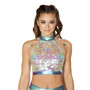 Sequin Crop Top