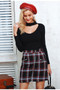 plaid mini skirt