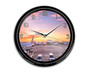 Airport Photo During Sunset Printed Wall Clocks