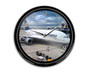 Lufthansa's A380 At The Gate Printed Wall Clocks