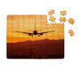 Landing Aircraft During Sunset Printed Puzzles