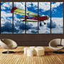 Beautiful Clouds & Antonov-2 Printed Canvas Prints (5 Pieces)