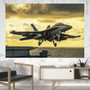 Departing Jet Aircraft Printed Canvas Posters (1 Piece)