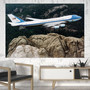 Cruising United States of America Boeing 747 Printed Canvas Posters (1 Piece)