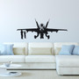 Military Aircraft and Technicians Designed Wall Sticker