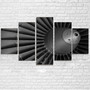 Super View of Jet Engine Printed Multiple Canvas Poster