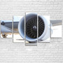 Close Up to Boeing 777 Engine Printed Multiple Canvas Poster