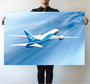 Beautiful Painting of Boeing 787 Dreamliner Printed Posters