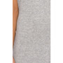 Grey Ribbed Knit Halter Backless Dress