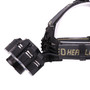 XANES 4101-7 3500LM 3*T6+4*XPE LED Bike Bicycle Headlamp Mechanical Zoom 2*18650 Battery USB Rechargeable