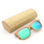 UV400 Handmade Retro Bamboo Wood Polarized Sunglasses Mirrored Wooden Glasses