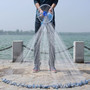 ZANLURE 2.4M/3.6M Throw Cast Net Nylon Monofilament Net Iron Nickel Plating Sinker Sea Fishing Net (3.6m)