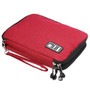 Portable Data Cable Storage Bag Double Layer USB Gadget Organizer Digital Pouch Outdoor Travel