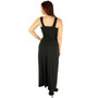 Black Maxi Dress With Beaded Waist Plus Sizes
