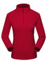 Women Fleece Turtleneck Long Sleeve Zipper Sport Pullover Coat