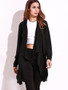 Casual Women Lapel Long Sleeve Solid Color Pockets Cardigan