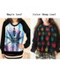 Women Cartoon Print Long Sleeve Shirt Sweatshirt Tops