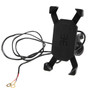 Universal Motorcycle Bike Handlebar Mount Holder USB Charger For 3.5-6inch Cell Phone GPS