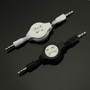 3.5mm Male to Male AUX Retractable Car Stereo MP3 Audio Cables Adapter