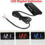 12V Waterproof Voltage Panel Meter LED Digital Display Volt Meterr For Car Motorcycle