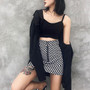 Rock Steady Checkered Mini Skirt