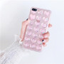 Glitter 3D Hearts iPhone Case