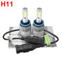 72W 8000LM COB LED Car Headlights Bulbs Fog Lamps H4 H7 H11 9005 9006 6500K White 2PCS