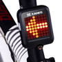 XANES 600LM German Standard Bike Front Light 64 LED Intelligent Brake Warning Bicycle Taillight Set