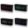 Alarm Clock LED Wooden VST Creatives Thermometer Digital Display Voice Control