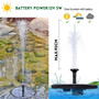 DC35-1218 Solar Power Fountain Water Pump Garden Solar Fountain Landscape Solar Panel Floating Fountain