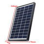 100W 18V MonocrystalineSolar Panel Dual 12V/5V DC USB Charger Kit with 10A Solar Controller & Cables