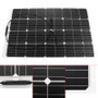 120W 18V Monocrystalline Silicon Semi-flexible Solar Panel Battery Charger W/ MC4 Connector