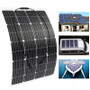 120W 18V Monocrystalline Silicon Semi-flexible Solar Panel Battery Charger W/ MC4 Connector