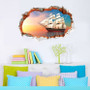 Miico 3D Creative PVC Wall Stickers Home Decor Mural Art Removable Navigation Wall Decals