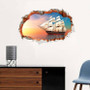 Miico 3D Creative PVC Wall Stickers Home Decor Mural Art Removable Navigation Wall Decals