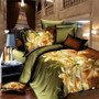 3D Perfume Lily Polyester Fiber 4PCS Bedding Sets Bedding & Wedding Sheet Quilt Cover Pillow Cover Duvet Cover (#1)