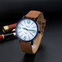 YAZOLE 319 Luminous PU Leather Band Men Analog Sport Wrist Watch