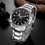 NAVIFORCE NF9093 Fashion Men Dual Display Watch Multifunction Stainless Steel Quartz Watch