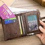 Bullcaptain RFID Wallet  Vintage Genuine Leather Wallet