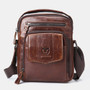 Bullcaptain Men Genuine Leather Shoulder Bag For Outdoor