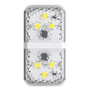 Baseus 6 LED Car Door Opening Safety Warning Light Anti Collision Alternating Flashing Signal Lamps White Color 2PCS