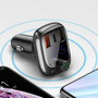 Baseus Dual USB Quick Charging 4.0 Car Charger FM Transmitter Bluetooth Car Kit LCD MP3 Player For iPhone X XS HUAWEI P30 Oneplus 7 XIAOMI MI9 MI8 S10 S10+   (Black)