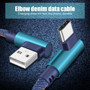 Bakeey 2.4A Type C Micro USB Denim Braided Data Cable For Xiaomi Mi8 Mi9 HUAWEI P30 Pocophone S9 S10 S10+