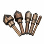 5pcs Industrial Countersink Tool Bit Set 82 Degree Drill Bit Wood Working Chamfer