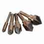 5pcs Industrial Countersink Tool Bit Set 82 Degree Drill Bit Wood Working Chamfer